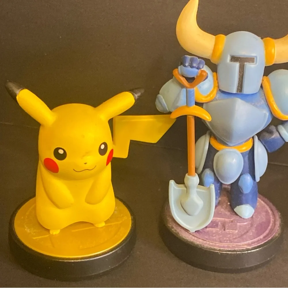 Nintendo Amiibo Figure Lot (4)‎ Shovel Knight Corrin Player 2 Zero Suit Seamus +
